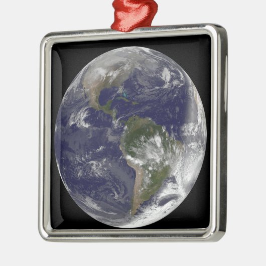 北アメリカと南アメリカを示す全地球5 メタルオーナメント (左)