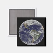 北アメリカと南アメリカを示す全地球6 マグネット (正面/裏面)