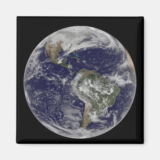 北アメリカと南アメリカを示す全地球6 マグネット (正面)