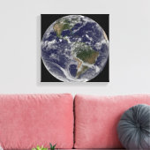 北アメリカと南アメリカを示す全地球 キャンバスプリント (インサイチュ (リビング))