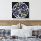 北アメリカと南アメリカを示す全地球 キャンバスプリント (インサイチュ (寝室))