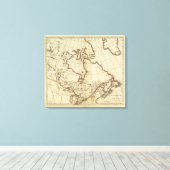 北アメリカのイギリス領 キャンバスプリント (インサイチュ (ウッドフロア))