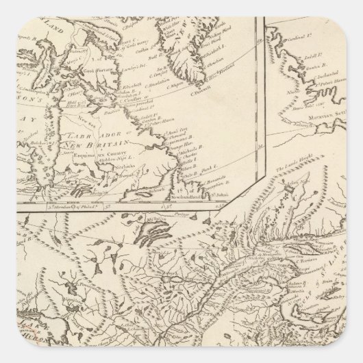 北アメリカのイギリス領 スクエアシール (正面)