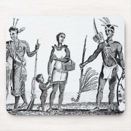 北アメリカのインディアン マウスパッド (正面)