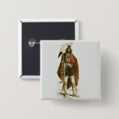 北アメリカのインディアン 缶バッジ (正面&裏面)