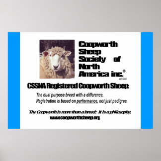 北アメリカのコプワース羊協会 ポスター