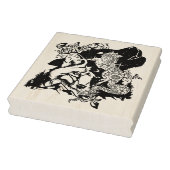 北アメリカのコヨーテアートカラーリングページ ラバースタンプ (スタンプ)