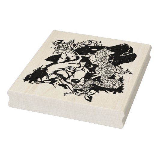 北アメリカのコヨーテアートカラーリングページ ラバースタンプ (スタンプ)