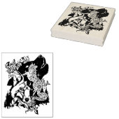 北アメリカのコヨーテアートカラーリングページ ラバースタンプ (押印)