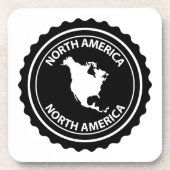北アメリカのスタンプ コースター (正面)