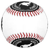 北アメリカのスタンプ ソフトボール (裏面)