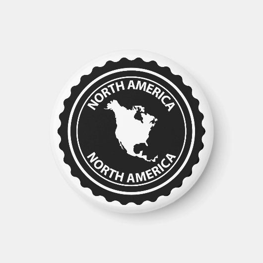 北アメリカのスタンプ マグネット (正面)