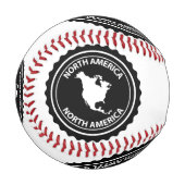 北アメリカのスタンプ 野球ボール (正面左)