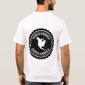 北アメリカのスタンプ Tシャツ (裏面)