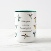 北アメリカのハミングバードコーヒーマグ ツートーンマグカップ (中央)