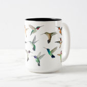 北アメリカのハミングバードコーヒーマグ ツートーンマグカップ (正面右)