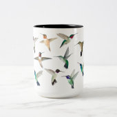 北アメリカのハミングバードコーヒーマグ ツートーンマグカップ (中央)