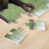 北アメリカのバイソンのパズル ジグソーパズル (側面)