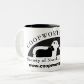 北アメリカのマグのCoopworthのヒツジの社会 ツートーンマグカップ (正面左)