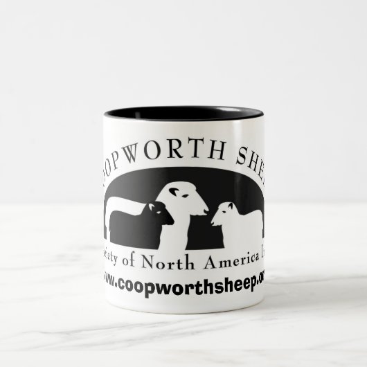 北アメリカのマグのCoopworthのヒツジの社会 ツートーンマグカップ (中央)