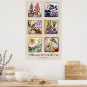 北アメリカのワイルドフラワー[A] ポスター (キッチン)