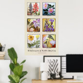 北アメリカのワイルドフラワー[A] ポスター (ホームオフィス)