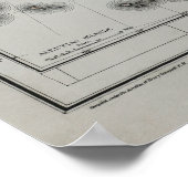 北アメリカの先住民人々の言語マップ1890 ポスター (角)