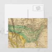 北アメリカの地図バイワーチェスター ポストカード (正面/裏面)