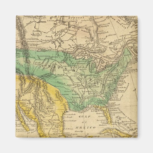 北アメリカの地図バイワーチェスター マグネット (正面)