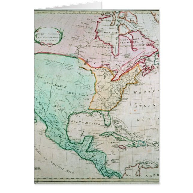 北アメリカの地図 (正面)