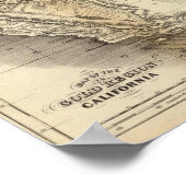 北アメリカの地図2 ポスター (角)