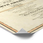 北アメリカの地図4 ポスター (角)