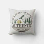 北アメリカの屋外ハイキングの冒険を探索する クッション (正面)