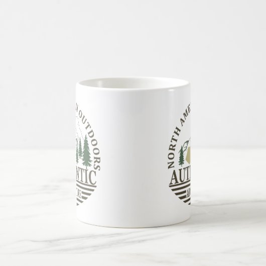 北アメリカの屋外ハイキングの冒険を探索する コーヒーマグカップ (中央)