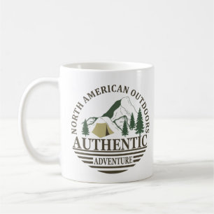 北アメリカの屋外ハイキングの冒険を探索する コーヒーマグカップ