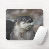 北アメリカの川カワウソのマウスパッド マウスパッド (マウス)