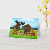 北アメリカの水差しバンドカード カード (黄色い花)