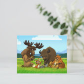 北アメリカの水差しバンド郵便はがき ポストカード (スタンド正面)