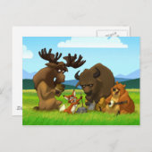 北アメリカの水差しバンド郵便はがき ポストカード (正面/裏面)