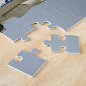 北アメリカの海軍FJ2激怒のジェット戦闘機の飛行 ジグソーパズル (側面)