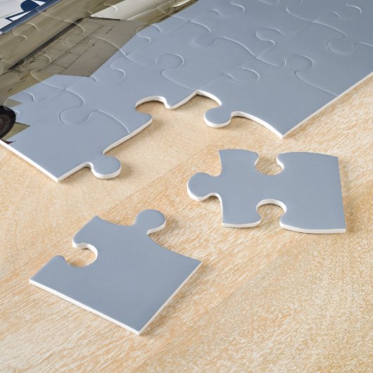 北アメリカの海軍FJ2激怒のジェット戦闘機の飛行 ジグソーパズル (側面)