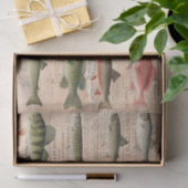 北アメリカの淡水魚デコページ 薄葉紙 (ギフト)