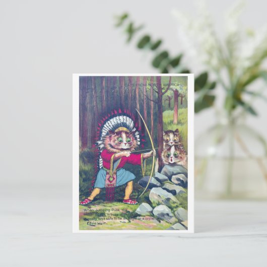北アメリカの猫たち – ルイ・ワイン シーズンポストカード (スタンド正面)