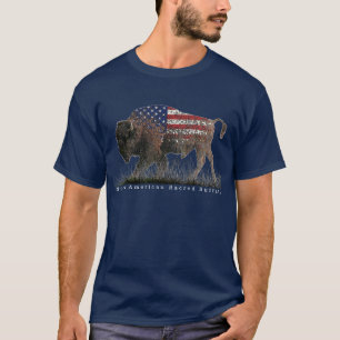 北アメリカの神聖なバッファロートーキングカニーTシャツ Tシャツ