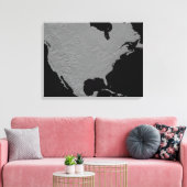 北アメリカの立体視 キャンバスプリント (インサイチュ (リビング))