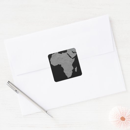 北アメリカの立体視 スクエアシール (封筒)