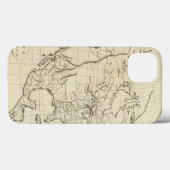 北アメリカの輪郭の地図 Case-Mate iPhoneケース (裏面 (横))