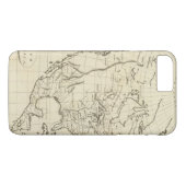 北アメリカの輪郭の地図 Case-Mate iPhoneケース (裏面(横))