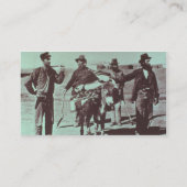 北アメリカの金鉱掘り、c.1849 (b/wの写真) 名刺 (裏面)