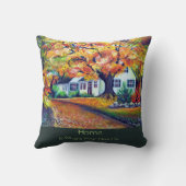 北アメリカの魅惑秋風景 クッション (裏面)